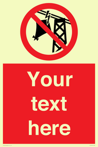 Custom prohibition do not fly kites near overhead electrical power lines